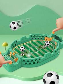 2人桌上足球遊戲，便攜式迷你足球棋盤遊戲，親子互動派對玩具，家庭娛樂 - 彩色 - 查看 4