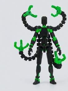 Cyberpunk robot-tentakel actionfigur samlarleksak, rörliga leder, posbar skrivbordsdekoration, lämplig för tonåringar och vuxna, julklapp, påskpresent, sci-fi-prydnad för spelrum - Multifärgad - Visa 9