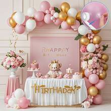 26 Pcs Cinta para Globos, Cinta para Arco de Globos, 2 Cintas Decorativas de 5M+ 20 Flores, Pegamento sin Residuos, Decoracin Fiestas, Bodas, Cumpleaos y Eventos Especiales - Varios colores - Ver 6