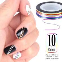 32Pcs Nail Art Kit - Includes 15PCS Nail Art Brushes, 5PCS Dotting Pens, 10PCS Striping Tapes And 2 Boxes Of Rhinestones, Complete Tools For Creating Liner, Gradient, And Rhinestone Nail Designs, Perfect For Home Manicure - Multicolor - View 2