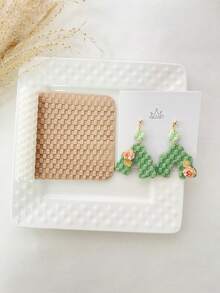 Set Rol Tanah Liat Bertekstur - Rol Embossing Plastik dengan Pola Garis, Anyaman & Berlian, Cocok untuk Tanah Liat Polimer, Keramik, Gerabah, Patung, Pembuatan Perhiasan | Alat Tekstur Tanah Liat DIY untuk Anting, Liontin & Kerajinan Tangan - Seri Roller - View 7