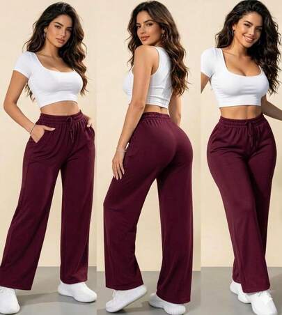 Calça Feminina Lanzinha pantalona Moda Inverno