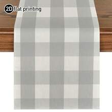Table Runner, Adds Warmth And Natural Decor To Home, Modern Living Room Placemat Tablecloth, Dry Cleanable And Washable, Suitable For Entryway, Family Gatherings, Coffee Table, Living Room - Matte Light Gray - View 14