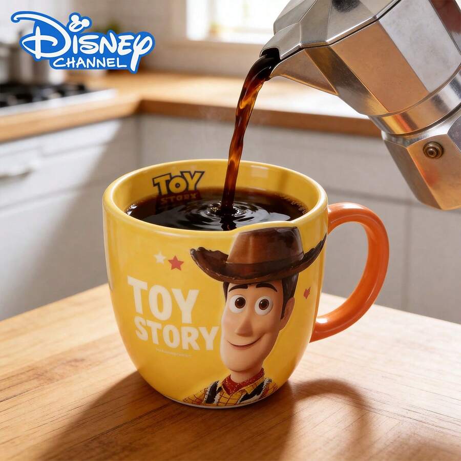 Disney 迪士尼3D陶瓷马克杯,470毫升/16盎司,可爱胡迪/巴斯光年/翠丝/外星人咖啡杯,可微波炉加热,理想的节日礼物,适合日常居家使用和粉丝收藏 - 彩色 - 查看 1