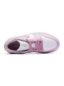 女款籃球鞋 WMNS AIR JORDAN 1 LOW 夏季新款女鞋 粉色 & 白色拼色休閒滑板鞋 DC0774-607 - DC0774-607 - 查看 4