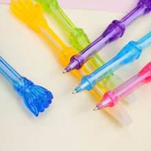 Back To School Special Offer, Transparent 0.5mm Gesture Hand Bone Shaped Ballpoint Pen 3/6/10pcs Set, Perfect For Creative Stationery, Gesture Writing, And As Office Use Or Signature Document Prize Gift. - Multiple Styles - View 2