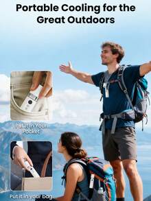 Premium Handheld Fan Light, 5-Speed Wind, 3000mAh Large Capacity Battery, 3 Lighting Modes, Multi-Function Desktop Cooling Fan, Shatter-Resistant PC Body, Suitable For Travel, Camping, Home - Various - View 11