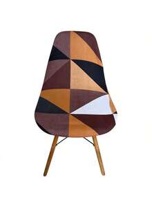 Capa De Cadeira Eiffel Charles Eames Luxo De Malha Tecido Liso e Estampado - estampa 22 - Visão 1