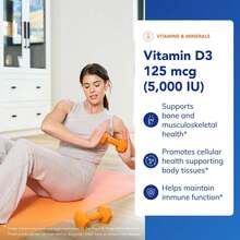 Pure Encapsulations Vitamin D3 125 Mcg (5,000 ) - Supplement To Support Bone, Joint, Breast, Heart, Colon, And Immune Health* - With Vitamin D - 120 Capsules - 60 片裝(1 包) - 查看 3
