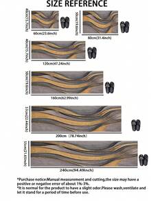 1pc Diatom Mud Kitchen Mat With Abstract Gold Marble Pattern Design, Grey Base With Metallic Gold Curved Lines, Fluid Marble Fusion Effect, Modern Luxury Artistic Style - Multicolor - View 3