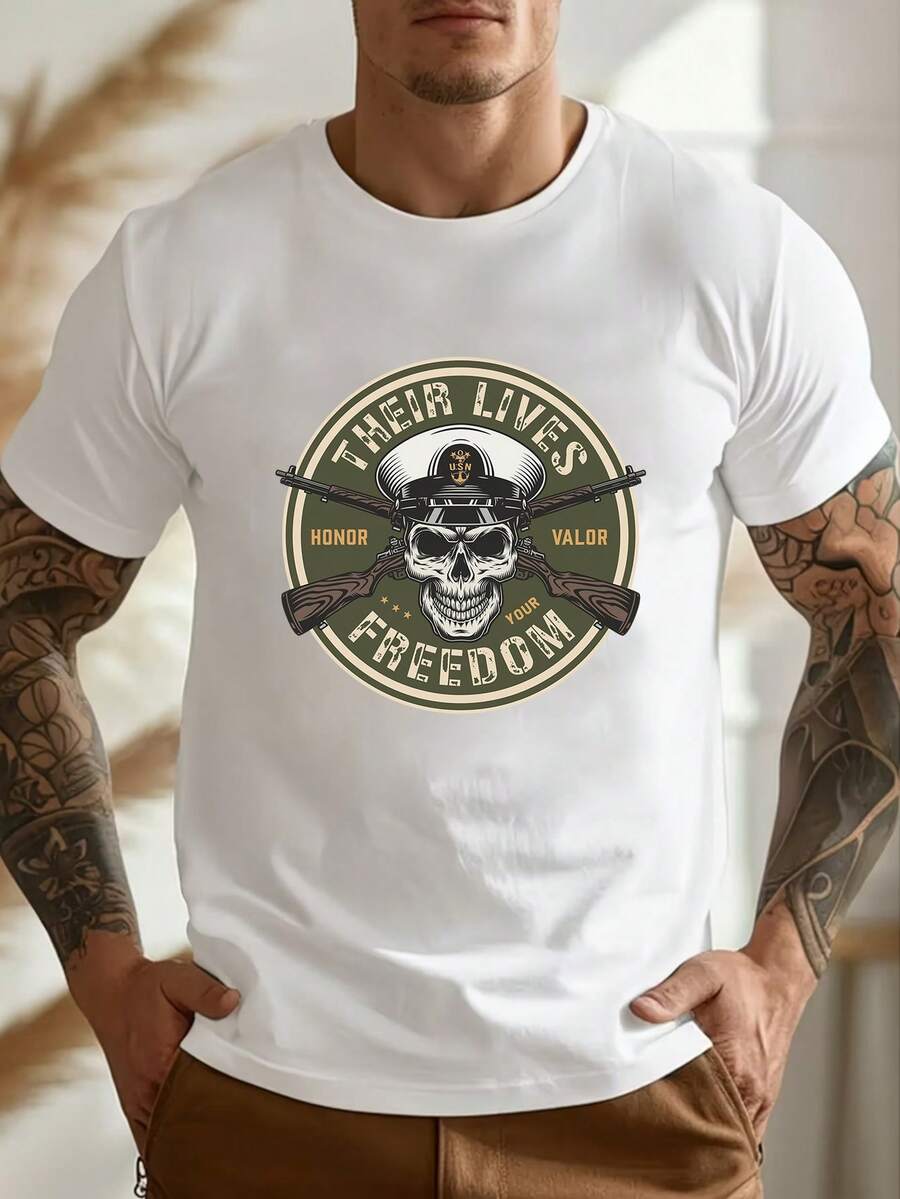 Men T-Shirts - White - View 1