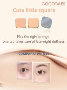GOGO TALES GOGOTALES Solid Color Concealer, Matte Texture Suitable For Face, Covers Spots, Acne Marks, Dark Circles And Tear Troughs, Lightweight Texture Skin-Friendly, High Coverage Effect, Very Suitable For Beginners - G01# Soft Orange Shimmer - View 5