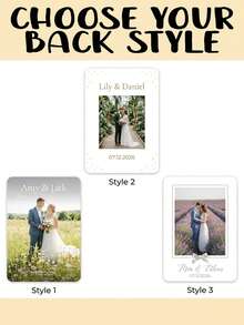 Custom Wedding Photo Playing Cards, Personalized Couple Photo & Text Poker Cards, Custom Keepsake For Wedding Favors, Anniversary, Bridal Shower & Party Gifts, Unique Souvenir For Guests - Multicolor - View 6