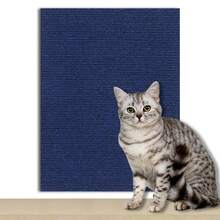 Almohadilla autoadhesiva para arañar gatos, tablero multifuncional y duradero para arañar gatos, alfombra interactiva para escalar gatos, decoración del hogar de poliéster resistente al desgaste, protector de pared y muebles antiarañazos, pegatina de protección contra arañazos para gatos para sofá, pared, etc. - 30*60 cm - Ver 11