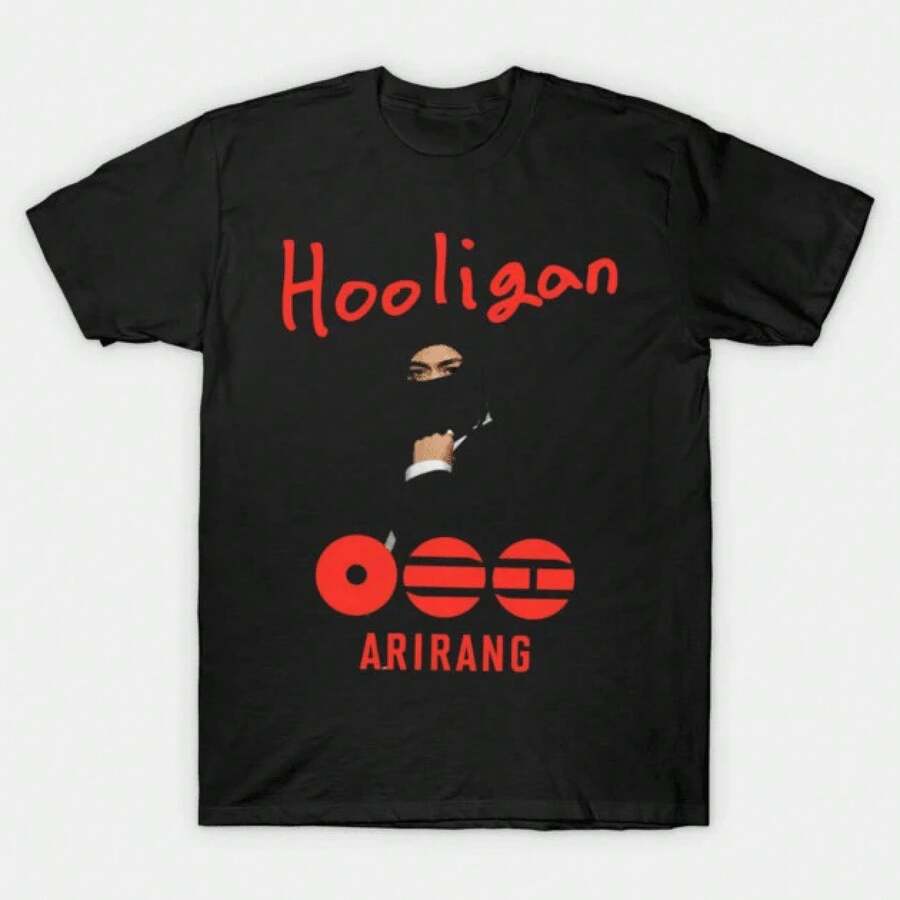 Camiseta de Algodón Negra Suave Bangtan Sonyeondan para Adultos y Niños, Ropa Casual, Conjuntos Festivos para Mujer, Regalos para Novios, Esenciales para Vacaciones, Ropa Festiva para Hombre, Conjuntos de Verano para Hombre, Ropa Urbana para Hombre, Ropa Y2k, Conjuntos para Festivales, Ropa para Adolescentes, Ropa Festiva para Niños, Ropa para Niñas, Camiseta con Estampado Arirang, Algodón Puro Natural de Taehyung Jimin Jhope Jin Namjoon, Agradable al Tacto, Ligera, Estilo Sencillo, Comodidad Durante Todo el Día para Todos, Regalos Personalizados, Regalos para Novios, Regalos para Hombres, Regalos para Niños, Regalos para Niñas, Regalos para Niñas, Regalos Especialmente Preparados para Fans, Regalo para Niños, Amigos y Familiares. - Negro - Ver 1