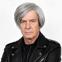 10 Inch Short Grey Straight Hair Men's Cosplay Wig, With Eyebrows And Beard, Suitable For Elderly Cosplay, Holiday Party, Anime Manga Cartoon Costume, Heat-Resistant Premium Synthetic Fiber Wig, With Bangs - Grey - View 6