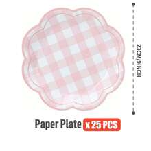 10pcs/25pcs/50pcs Octagonal Petal Series Disposable Plates, Party Supplies, Gathering Supplies, Holiday Supplies, Suitable For Gender Reveal, Birthday Party, Theme Party, Family Picnic - View 12