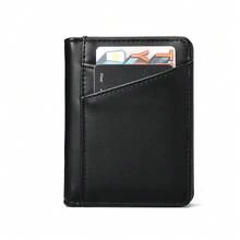 New PU Leather Men's Wallet & Card Holder, Multiple Card Slots, Compact & Minimalist Design, Suitable For Storing ID And Various Cards - Multicolor - View 8