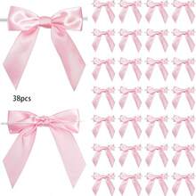 5/10/18/38/68 Pcs Satin Twist Tie Bows For Treat Bag Satin Ribbon Tie Bows For Tying Up Packages Present Bags Bakery Candy Bags Decorating Ribbon Bow Gift Wrap Bows - View 35
