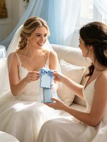 18/3pcs Wedding Party Paper Folding Fan Favor Set, Includes Bow Cards And Gauze Bags; Bridal Shower Gifts, Wedding Party Check-In Gifts, Bridesmaid Group Photo Props, Wedding Table Decor, Lawn Wedding Guest Gifts, Bachelorette Party Thank You Gifts, Suitable For Wedding Photo Props, Party, Holiday Event Guest Gifts - Multicolor - View 5