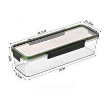 Contenedor de almacenamiento de pan, caja de pan hermética de gran capacidad, adecuada para la encimera de la cocina, puede almacenar tostadas, pan, pasteles, tortillas, pastelería, caja de almacenamiento apilable que ahorra espacio, adecuada para la despensa y el refrigerador - Multicolor - Ver 15