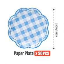 10pcs/25pcs/50pcs Octagonal Petal Series Disposable Plates, Party Supplies, Gathering Supplies, Holiday Supplies, Suitable For Gender Reveal, Birthday Party, Theme Party, Family Picnic - View 9