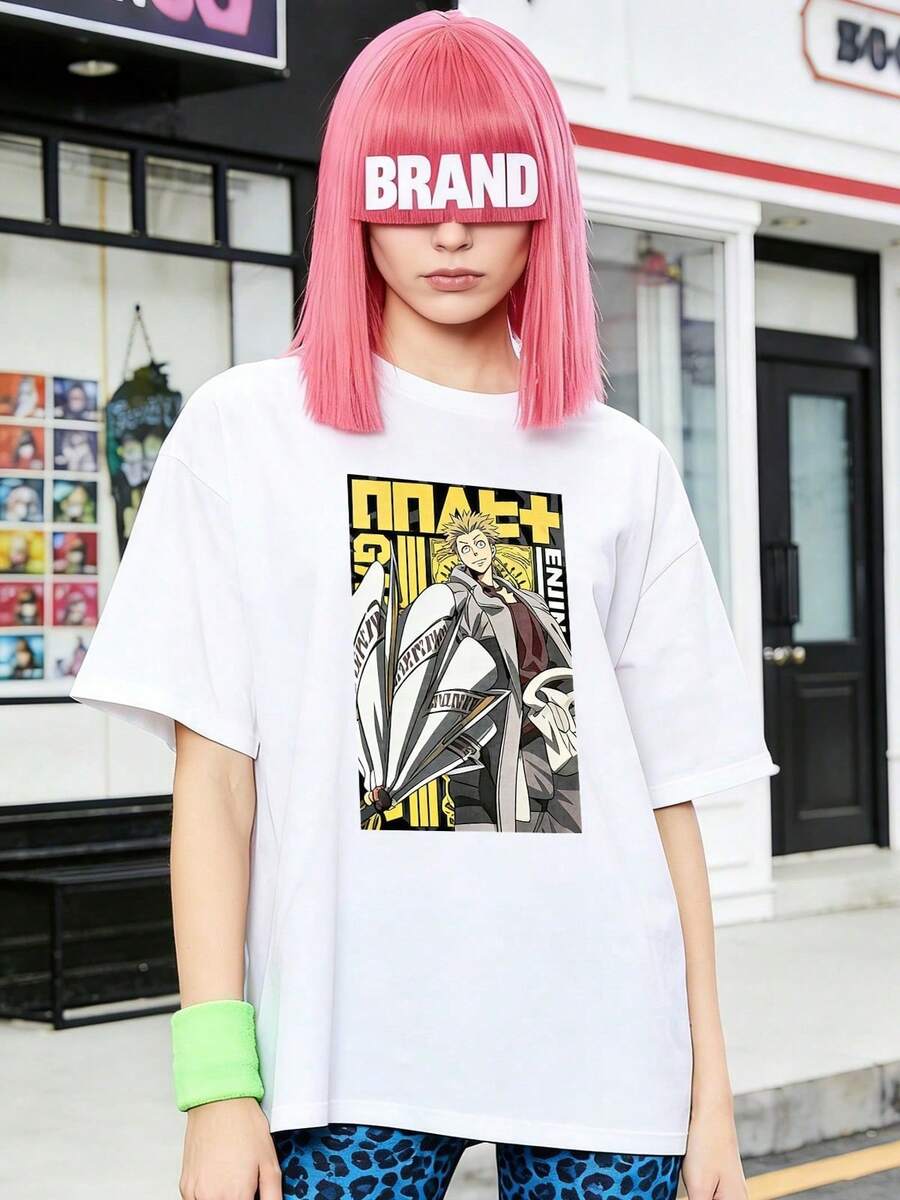 Women's Summer Casual Soft Round Neck Short Sleeve T-Shirt, Tops For Women, Tops For Going Out, Vintage, Gen Z, Tops, Curve, Y2K Clothes, Cotton, Italy, Greece, Ladies Tops, Cute Tops, Graphic T-Shirts, Spring Outfits, Street Style, Sporty Casual, Unisex Style, Urban Casual Style, Casual, Jersey, Baggy T-Shirts, Retro Streetwear, 90s Style, 2000s Style, Subculture, European Style, Tops, Tops, 90s Party Outfits. - White - View 1