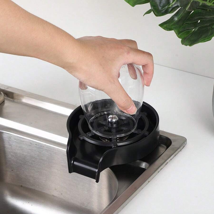 高壓免洗沖洗水龍頭杯子清洗器 按壓式自動杯子清洗工具