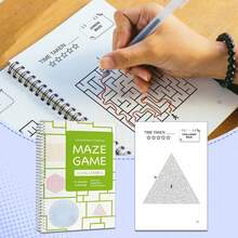 Maze Challenge Workbook, Fun Path Tracking Puzzles, Exercise Concentration And Strategic Thinking, Improve Sense Of Direction And Attention To Detail, Easy And Engaging Brain Game Anytime, Anywhere. - Maze Workbook - View 6