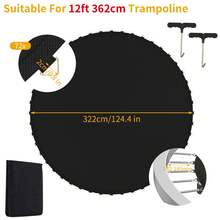 SAILUN Trampoline Replacement Mat, Trampoline Accessories With Eyelets And 2 Spring Pull Tool, 8-Way Stitched, Using 14cm Springs, For Jumping Mat - 12ft - View 2