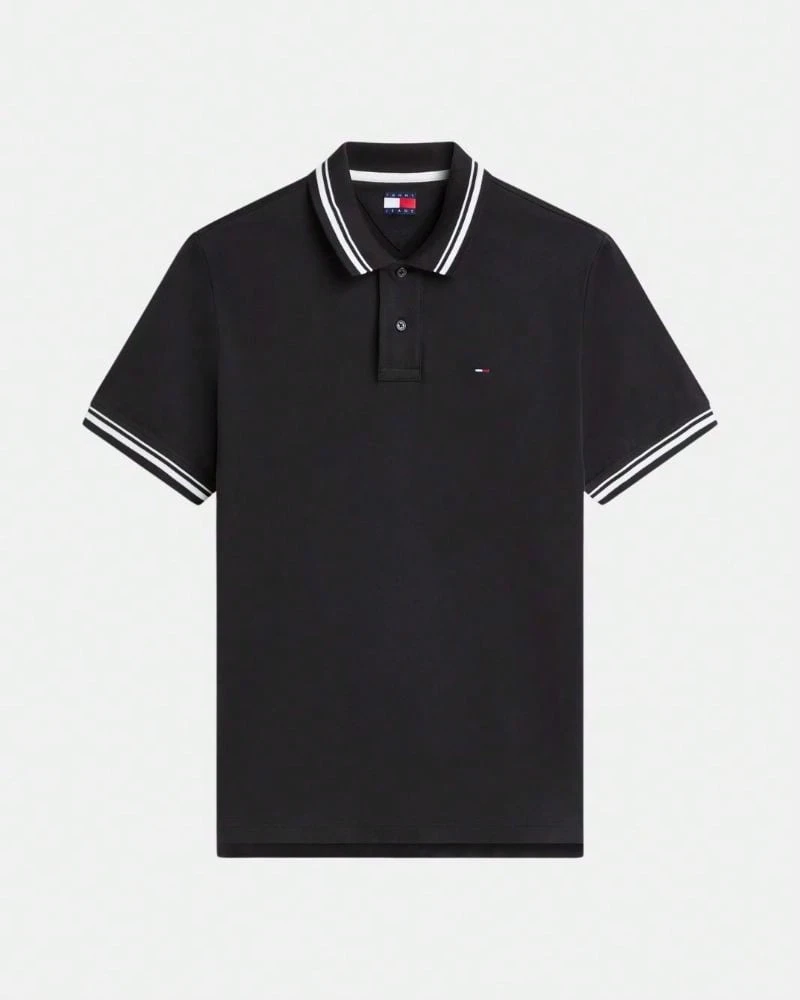TOMMY HILFIGER DM0DM22700BDS Camisetas Manga corta Polos ✅ Entrega 24/72h - Negro - Ver 1
