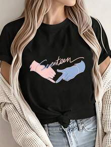 Women T-Shirts - Black - View 1