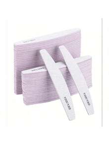 25pcs 100/180 Grit Nail Files And Buffing Blocks, Professional Double-Sided Sandpaper Nail Art Tools, Suitable For Acrylic Nails, Nail Supplies, Nail Art Tools (Suitable For Nail Extensions) - Pink - View 4