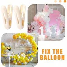 - Paquete de 20 clips de arco de globo, abrazaderas de resorte de plstico de 2.4 pulgadas, clip resistente para kit de arco de globos, decoracin de cumpleaos, manualidades, teln de fondo - Blanco (Blanco lechoso) + 20 - Ver 5