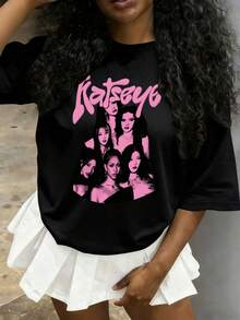 Women T-Shirts - Black - View 1