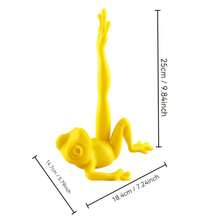 1pc Playful Frog Shaped Toilet Paper Holder, Adds Fun To Your Bathroom Or Kitchen, Perfect For Storing Toilet Paper On Floor Or Countertop - Multicolor - View 4