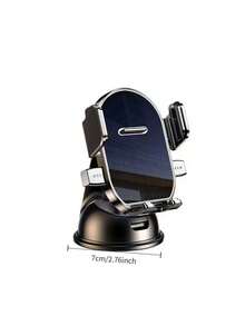 360° Adjustable Suction Cup Car Phone Holder, Supports Vertical And Horizontal Mounting, Stable Dashboard Installation, Compact & Stylish | Ultra-Strong Suction Cup | Desktop Stand | Practical Car Accessory, Dashboard Mount, Modern Car Accessory, Compact Design, Multi-Function Phone Holder, Rotating Mount, Driver, Commuter | Suction Cup Base, Auto-Locking Mechanism - Multicolor - View 5