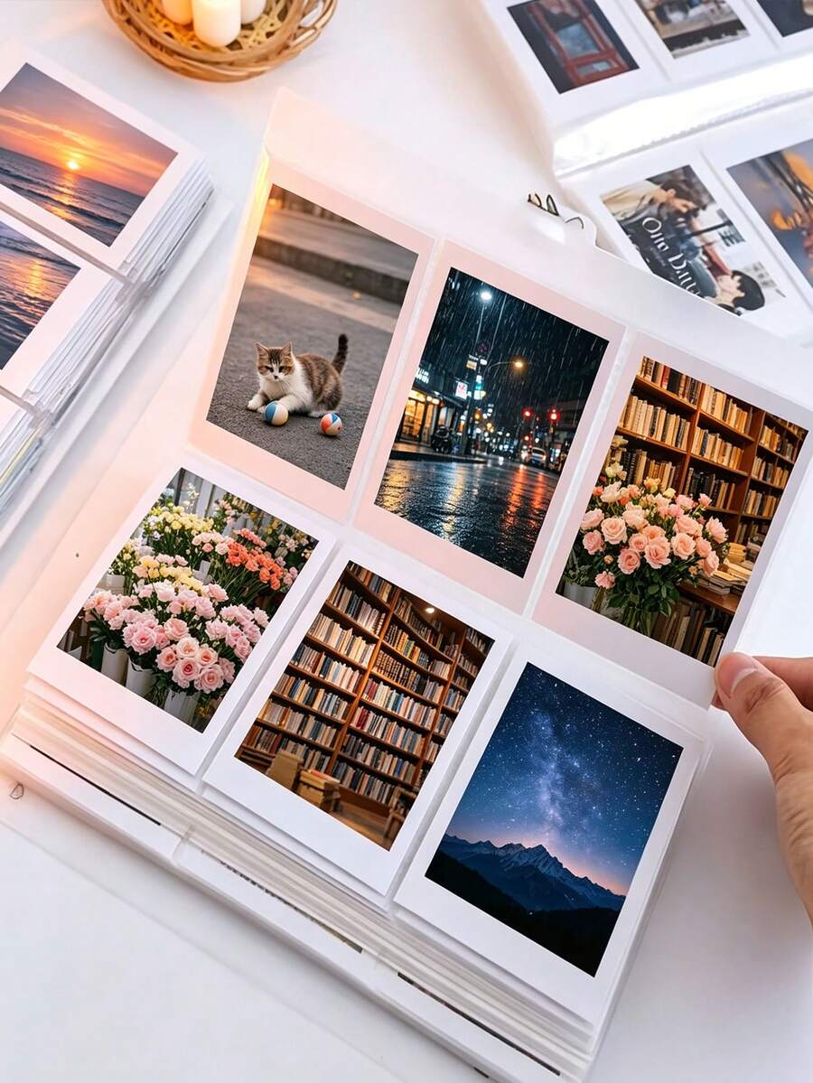 Multi-Pocket Transparent Photo Album, 84-Page, 120-Page Or 240-Page Capacity Options, Suitable For Storing Idol Photocards, Celebrity Collection Cards And Various Collectibles - Multicolor - View 1