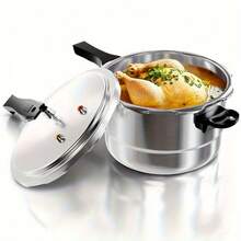 [Fast Cooking Kitchen Pot] MOZEAT LENS 1pc Aluminum Kitchen Pot | Fast Cooking, Saves Time, Compatible With Gas & Induction,  Cooking & Stewing, Holiday Gift, Cookware Accessories - View 1
