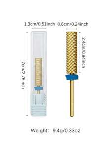 Gold-Colored Tungsten Carbide Nail Milling Drill Bit, Made Of High-Hardness Carbide For Versatile Use, Suitable For Long-Term Gel Removal - Yellow - View 10