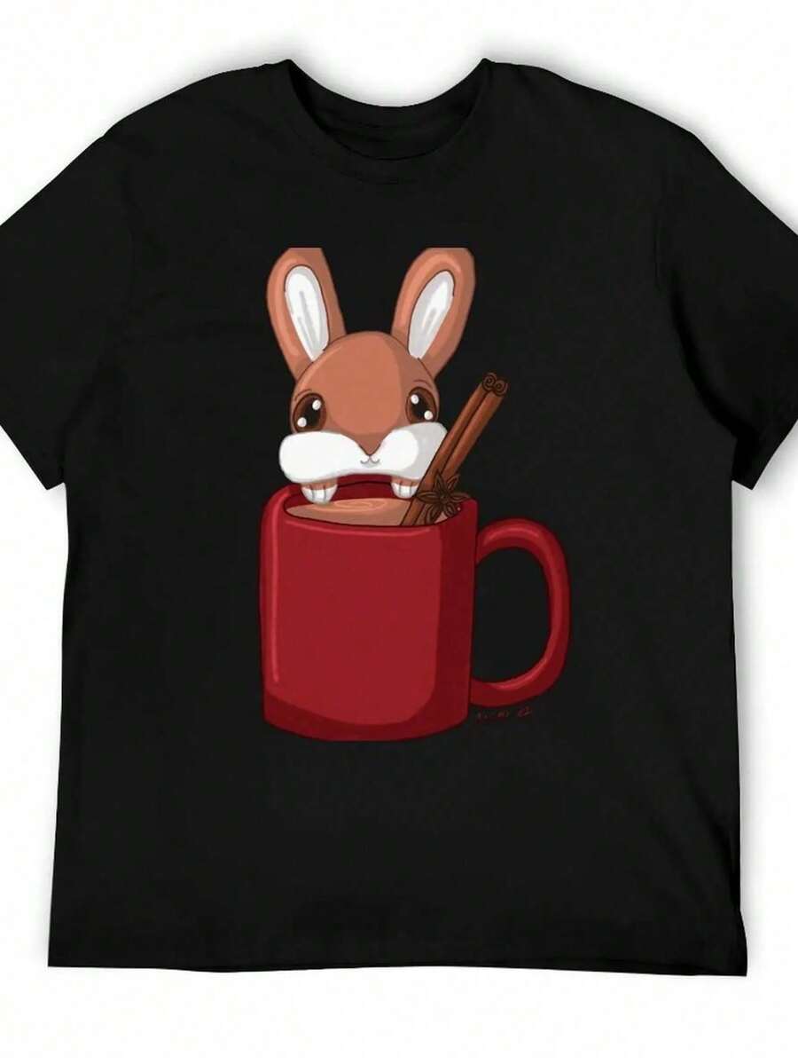 2026 Summer New Arrival [100% Cotton] Hail Sleigher T-Shirt, Men's Printed T-Shirts, Men's Anime T-Shirts, Men's T-Shirts, White T-Shirt Pack..Loose, Casual, Fashionable, Suitable For Commuting, Daily Wear - 黑色19 - 查看 1