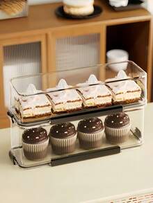 Contenedor de almacenamiento de pan, caja de pan hermética de gran capacidad, adecuada para la encimera de la cocina, puede almacenar tostadas, pan, pasteles, tortillas, pastelería, caja de almacenamiento apilable que ahorra espacio, adecuada para la despensa y el refrigerador - Multicolor - Ver 5