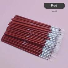 100pcs/set Fine Hand Painted Fine Hook Line Pen Multicolor Stick Drawing Art Pen Brush Art Supplies Special Nylon Brush - rojo 0 - Ver 1