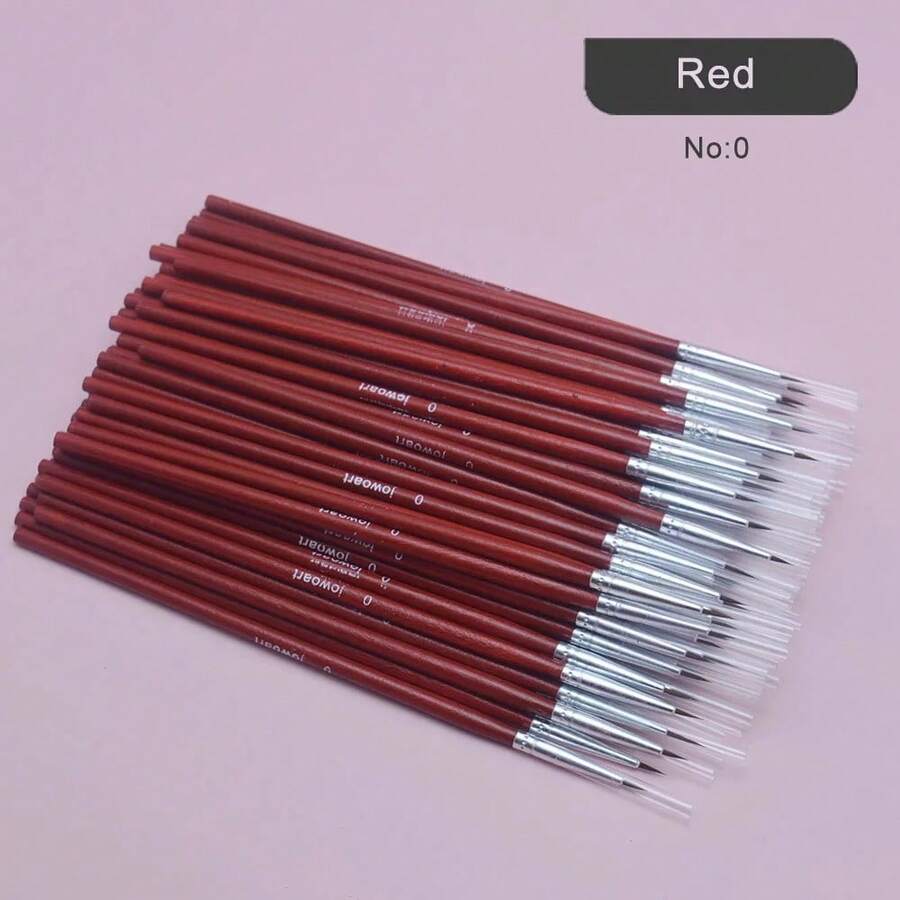 100pcs/set Fine Hand Painted Fine Hook Line Pen Multicolor Stick Drawing Art Pen Brush Art Supplies Special Nylon Brush - rojo 0 - Ver 1