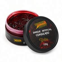Artificial Blood Fake Red Professional Makeup SFX Decoration Halloween Costumes Cosplay Horror Realistic Effect For Parties And Events - 150g Coagulated - View 1