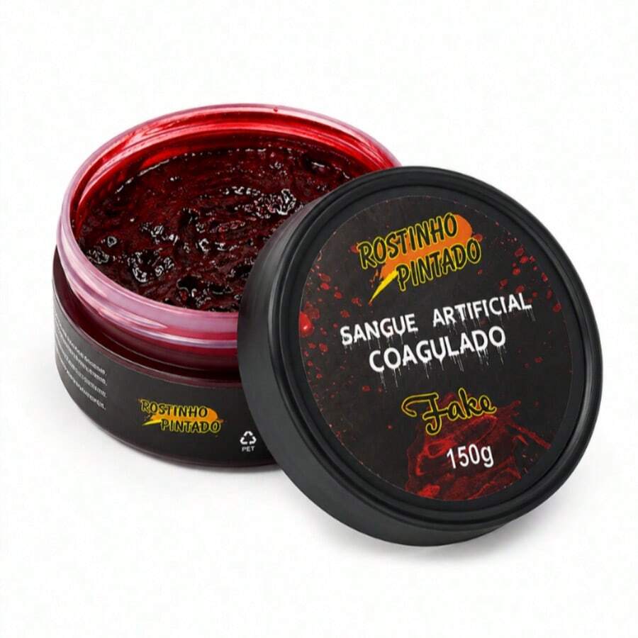 Artificial Blood Fake Red Professional Makeup SFX Decoration Halloween Costumes Cosplay Horror Realistic Effect For Parties And Events - 150g Coagulated - View 1