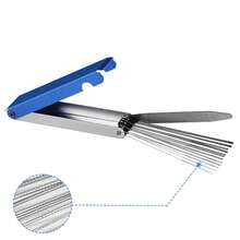 1Box Stainless Steel Unclogging Cleaning Needle Set With Aluminum Box-Carburetor Cleaning Kit, Welding Torch Nozzle & Conductive Tip Cleaner, Multipurpose Unclogging Pin For Gas Stove, Carburetor, Shower Head, Sprinkler & Guitar Nut Groove Polishing - Multicolor - View 3