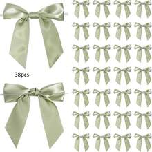 5/10/18/38/68 Pcs Satin Twist Tie Bows For Treat Bag Satin Ribbon Tie Bows For Tying Up Packages Present Bags Bakery Candy Bags Decorating Ribbon Bow Gift Wrap Bows - View 24