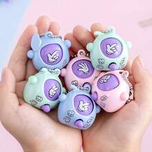 6/12/15pcs Creative Mini Rock Paper Scissors Game Keychain - Multicolor - View 9