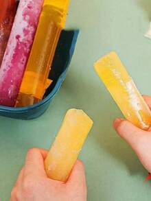 100pcs Thickened Popsicle Bags, DIY Ice Pop Molds, Suitable For Juice, Milkshake, Yogurt, Chocolate Ice Making, Reusable Self-Sealing Ice Cream Bags, Summer Cooling Essential - Multicolor - View 5